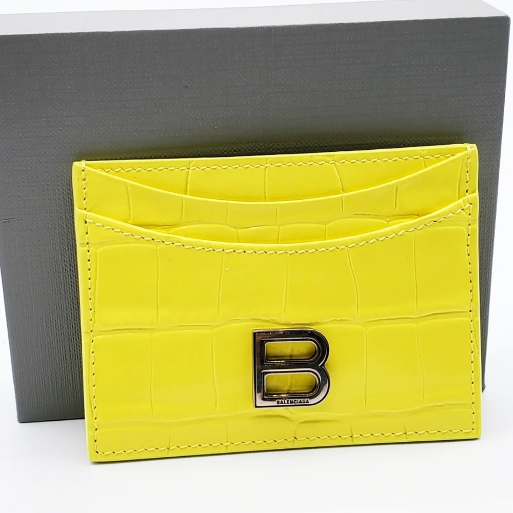 New Balenciaga Leather Card Holder